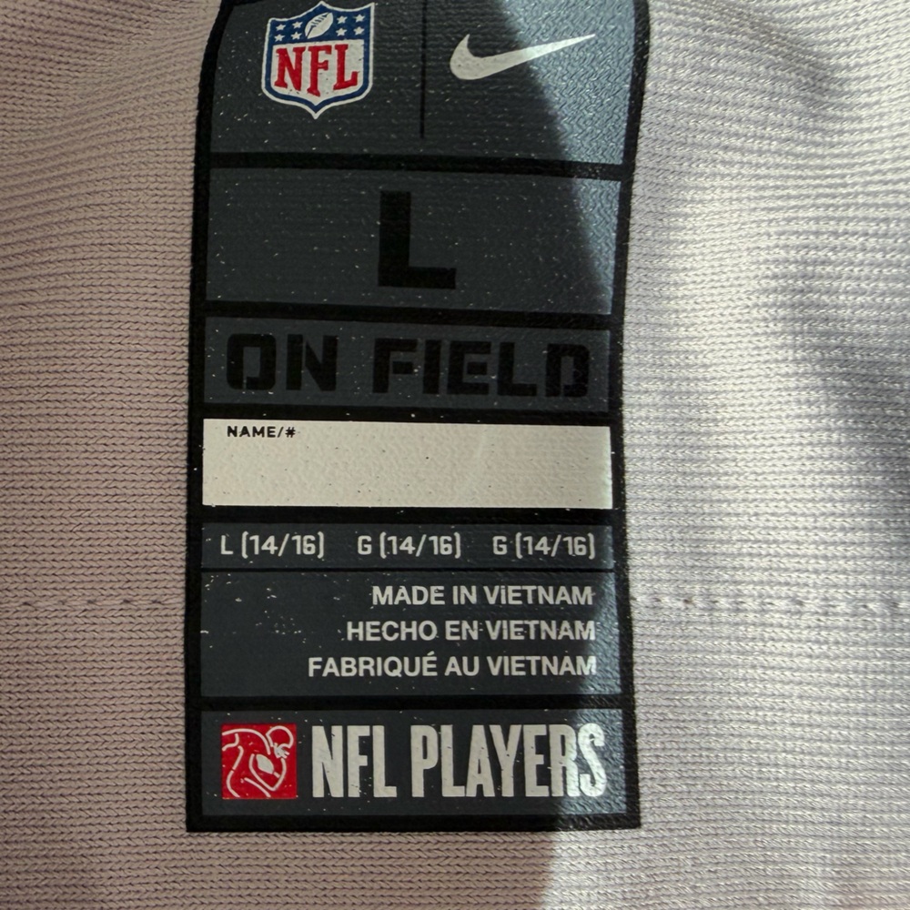 NFL Jalen Hurts Philadelphia Eagles Super Bowl LVII Nike Atmosphere Grey Jersey - Picture 6 of 6